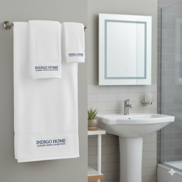 Standard White Bath Towel